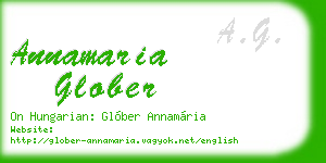 annamaria glober business card